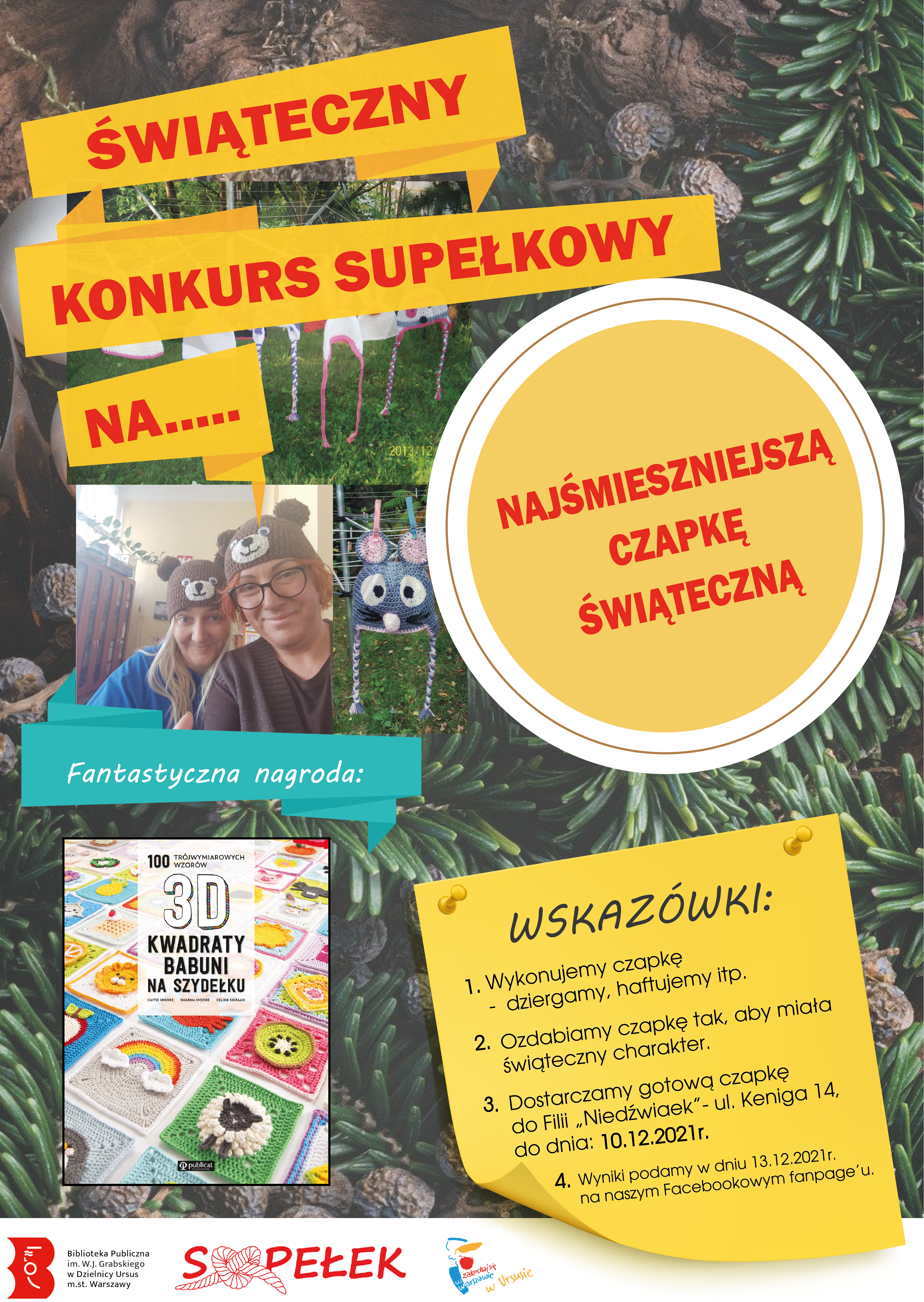 konkurs supełkowy grafika do konkursu świątecznego