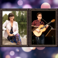 zdjęcia artystów na fioletowym tle