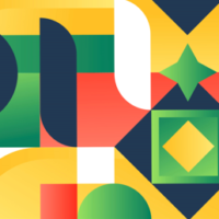 Kolorowy znaczek kursu graficznego