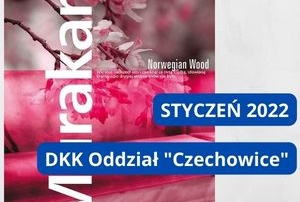 okładki książek na szarym tle i czerwone napisy