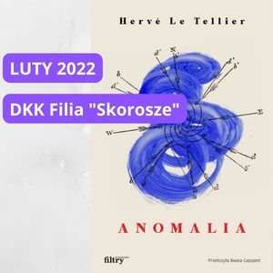 okładki książek na szarym tle i czerwone napisy