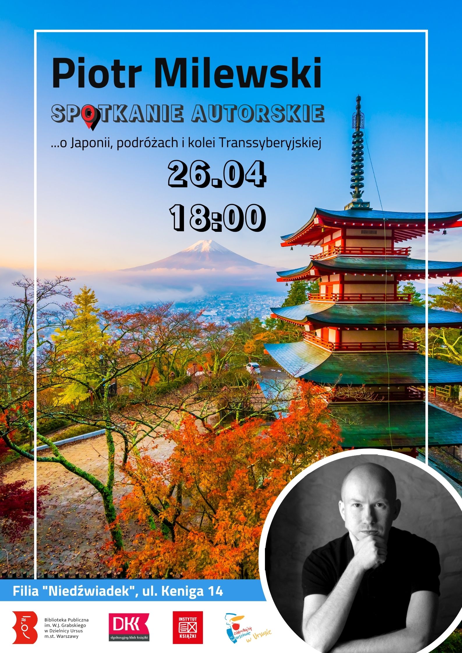 widoczek pagody i krajobrazu japonii