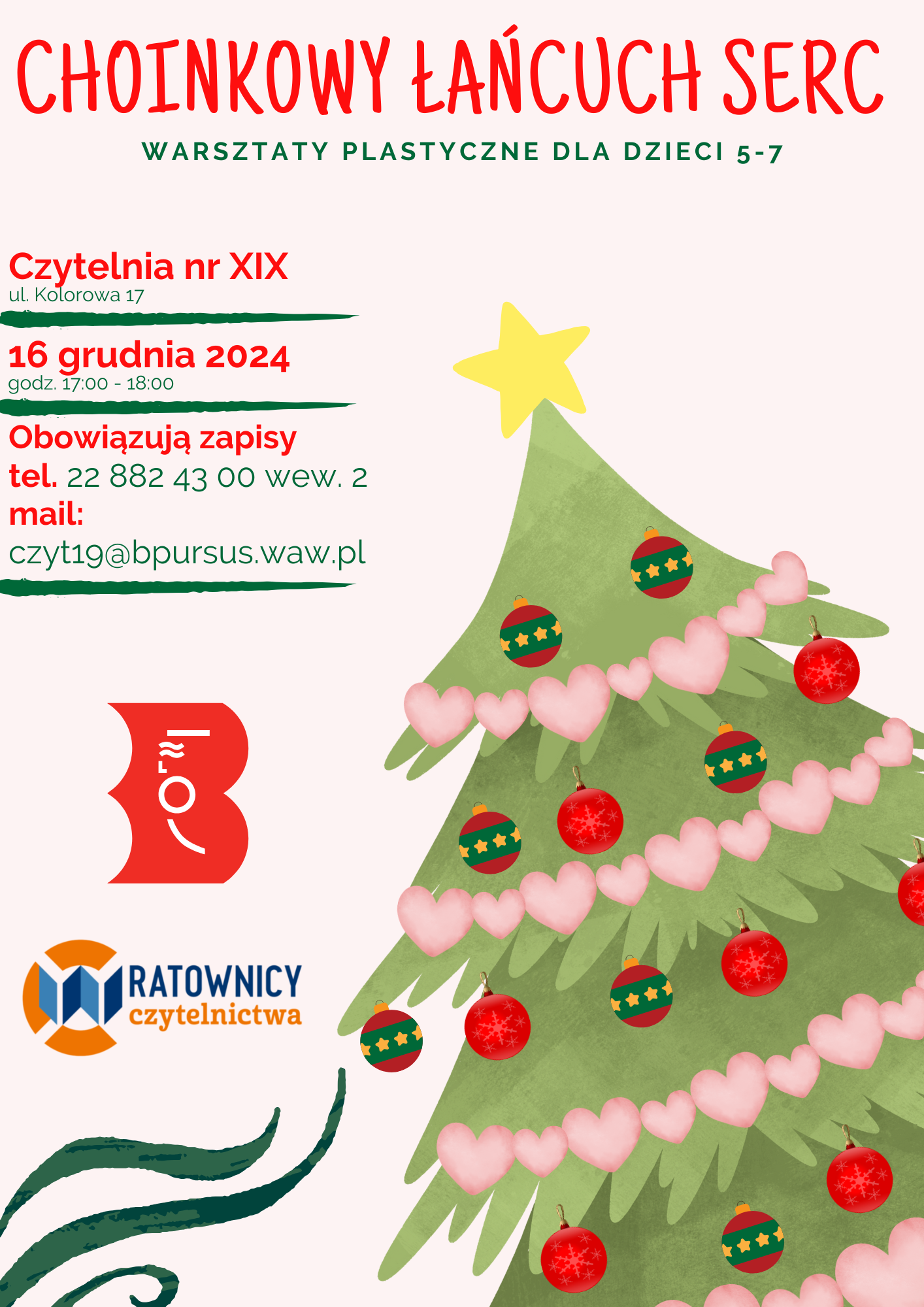 choinka z kolorowymi bombkami