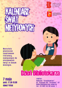 dziecko oddaje książkę do biblioteki na ręce pani stojącej za ladą