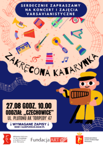 wurujące instrumenty muzyczne oraz pan z katarynką