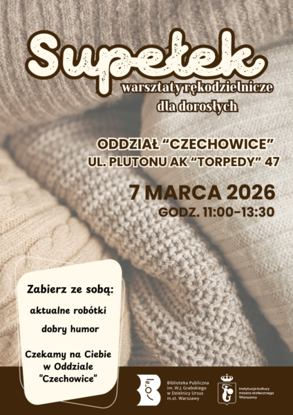 Wizualizacja plakatu Supertek, prezentująca datę, miejsce oraz tematykę nadchodzącego wydarzenia