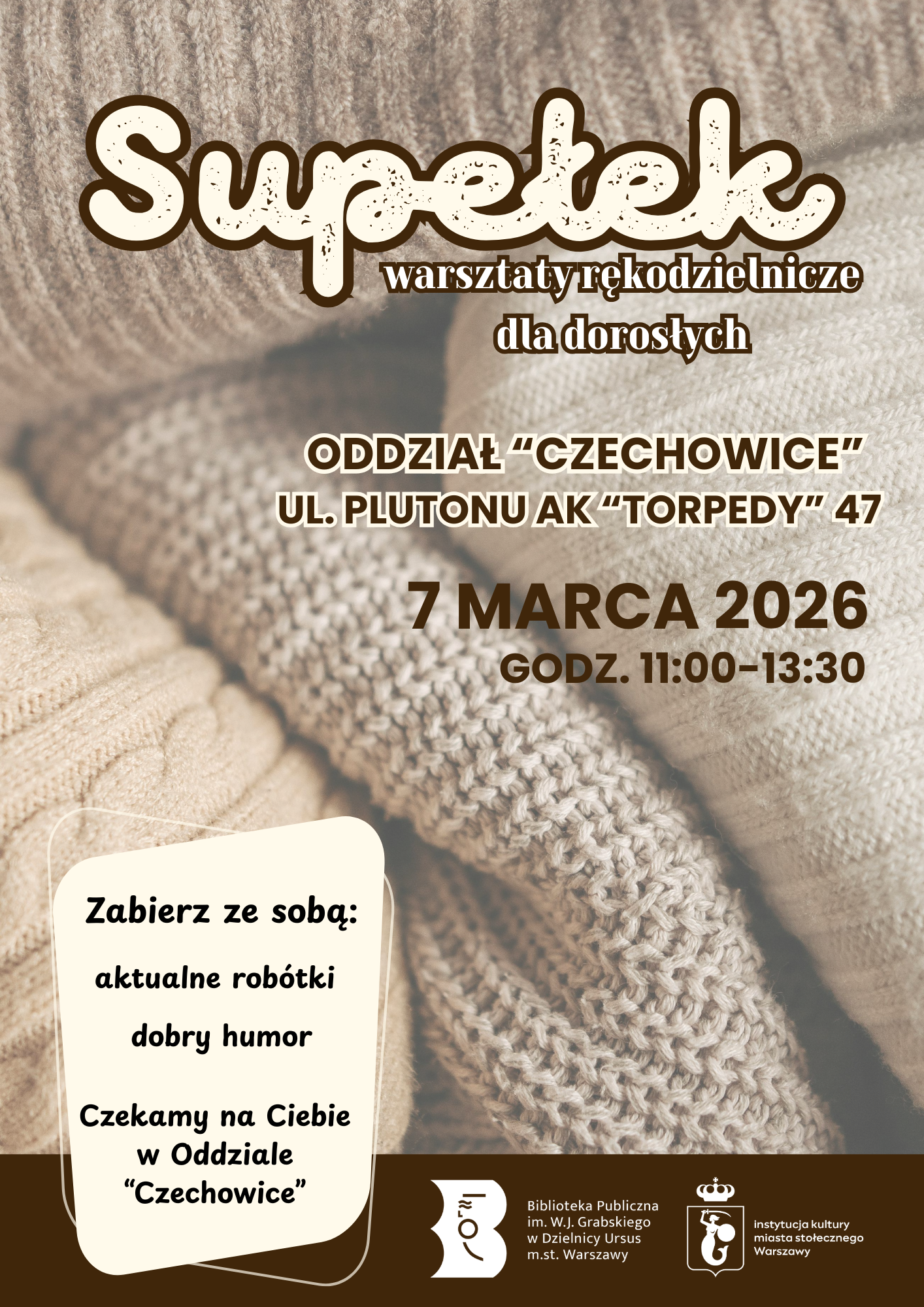 Wizualizacja plakatu Supertek, prezentująca datę, miejsce oraz tematykę nadchodzącego wydarzenia