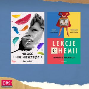 Okładki książek na niebieskim tle