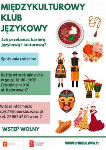 Plakat na którym znajdują się obrazki związane z charakterystycznymi dla różnych stron świata elementami, jak np. maska, bębny, sombrero.