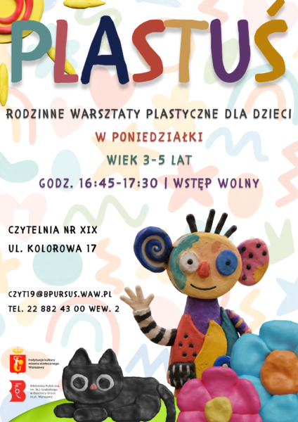 Plakat z obrazkiem na którym znajdują się postacie ulepione z plasteliny.