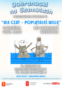 Plakat zawiera dziecięcy rysunek ludzików