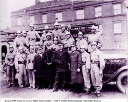 Korpus OSP przy remizie w Ursusie - 1935 AR.OSP.16.006