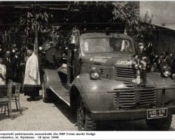 Uroczystość poświęcenia wozu bojowego - 1948 AR.OSP.16.035
