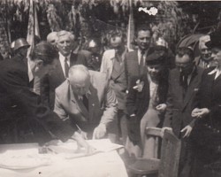 Uroczystość poświęcenia wozu bojowego - 1948 AR.OSP.16.038