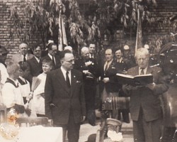 Uroczystość poświęcenia wozu bojowego - 1948 AR.OSP.16.039