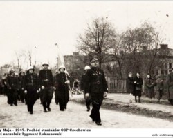 Pochód 1-Maja, ul. Boh. Warszawy - 1947 AR.OSP.16.040