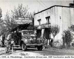 Pochód 1-Maja, ul. Piłsudskiego (dzisiaj Boh. Warszawy) - 1949 AR.OSP.16.048