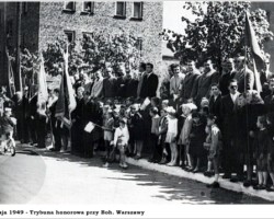Pochód 1- Maja, ul. Piłsudskiego (dzisiaj Boh. Warszawy) - 1949 AR.OSP.16.049