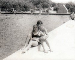 Popowo, Oś. Wczasowy ZM Ursus, basen letni - lata 70-te XX w. AR.JP.14.016