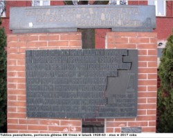Portiernia Główna, brama, tablica - stan na 2017r AR.PW.19.048