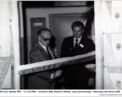 Obchody 40-lecia szkoły 1986, otwarcie Izby Pamięci AR.ZSZ.MS.18.079