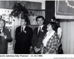 Obchody 40-lecia szkoły 1986, otwarcie Izby Pamięci AR.ZSZ.MS.18.080