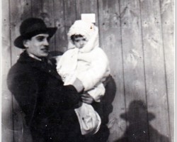 Stanisław Narożniak z córką - 1931 AR.EP.21.006