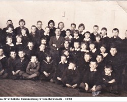 Klasa w Szkole Powszechnej w Czechowicach - 1942 AR.EP.21.008
