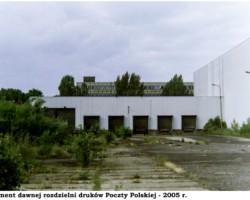 Fragment dawnej rozdzielni druków Poczty Polskiej - 2005 r. AR.AZ.20.005