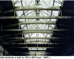 Świetliki dachowe w hali nr 162 w ZM Ursus - 2005 r. AR.AZ.20.010