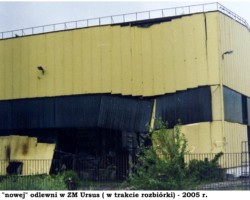 Hala "nowej" odlewni w ZM Ursus ( w trakcie rozbiórki) - 2005 r. AR.AZ.20.019