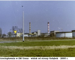 Elektrociepłownia w ZM Ursus - widok od strony Gołąbek - 2005 r. AR.AZ.20.023