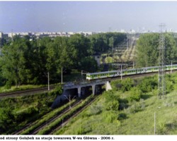 Wjazd od strony Gołąbek na stację towarową W-wa Główna - 2006 r. AR.AZ.20.054
