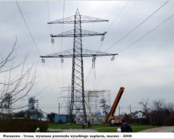 Warszawa-Ursus, wymiana przewodu - 2008 AR.KS.22.016