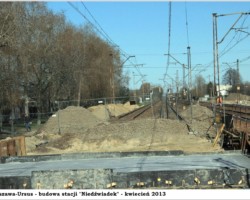 Warszawa-Ursus, budowa stacji "Niedźwiadek" - 2013 AR.KS.22.078