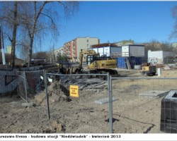 Warszawa-Ursus, budowa stacji "Niedźwiadek" - 2013 AR.KS.22.079