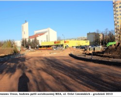 Warszawa-Ursus, budowa pętli autobusowej, ul. Orląt Lwowskich - 2013 AR.KS.22.116