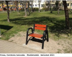 Warszawa-Ursus, ławeczka - 2021 AR.KS.22.120
