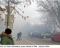 Warszawa-Ursus, ul. Orląt Lwowskich, pożar - 2023 AR.KS.22.164