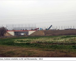 Budowa wiaduktu nad Warszawską - 2012 AR.KS.22.190